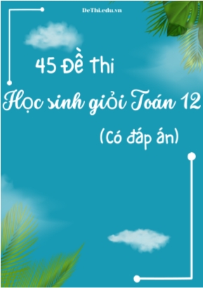 Bộ 45 Đề thi học sinh giỏi Toán Lớp 12 (Có đáp án)